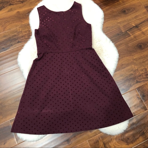 Loft Burgundy Dress - Picture 3 of 7